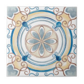 Mandala/Marokkaans Tile Pattern  Tegeltje (Voorkant)