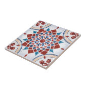 Mandala/Marokkaans Tile Pattern Tegeltje (Zijkant)
