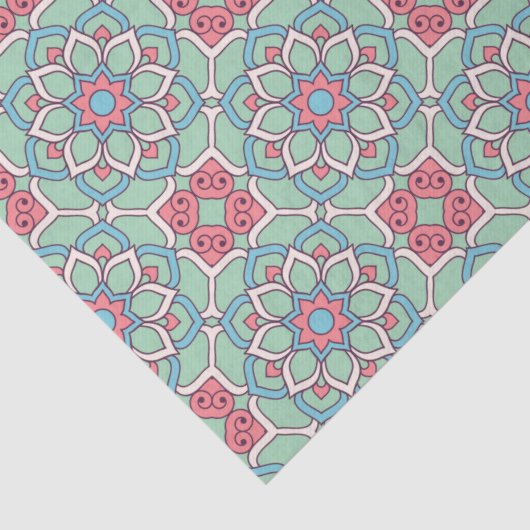 Mandala/Marokkaans Tile Pattern Tissuepapier (Detail)