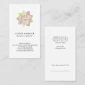 Mandala Massage Therapist visitekaartje (Voorkant / Achterkant)