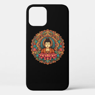 Mandala met Boeddha iPhone 12 Hoesje