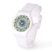 Mandala met juwelen (v1) horloge (Hoek)