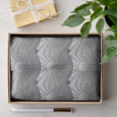 Mandala met sterren - zilvergrijze satijngradiënt tissuepapier (Geschenk)