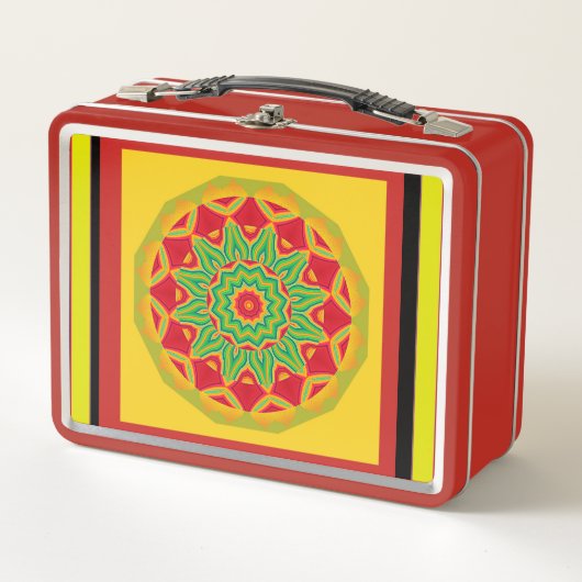 Mandala Metal Lunch Box (Voorkant)