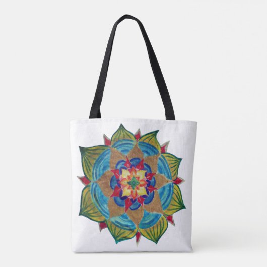 Mandala Mind All-Over-Print Canvas tas (Achterkant)