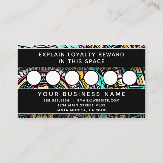 Mandala Modern Elegant Professional Trendy Pattern Afsprakenkaartje (Achterkant)