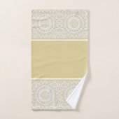Mandala moderne or et gris (Serviette à main)