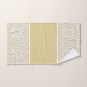 Mandala moderne or et gris (Serviette à main)