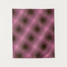 Mandala MODERNE - Tapisserie ROSE NOIR ROSE