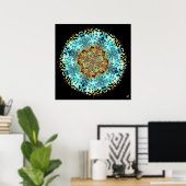 Mandala monsters 4 poster (Thuiskantoor)