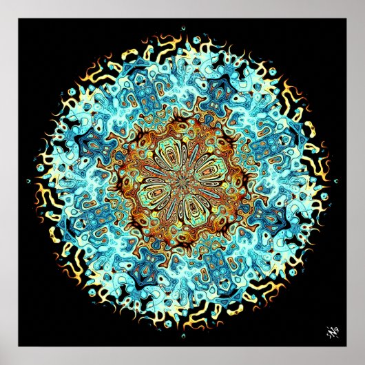 Mandala monsters 4 poster (Voorkant)