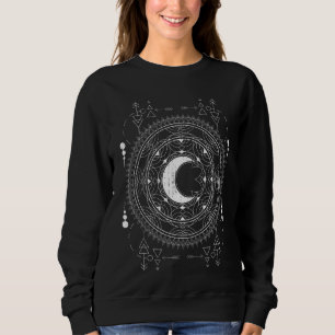 Mandala Moon Wiccan Witch Blackcraft Pagan Occult Trui