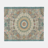 Mandala Mosaic Fleece Blanket (Voorkant (Horizontaal))