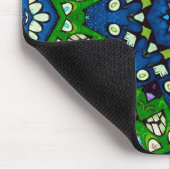 Mandala Mosaic Rosette Boho Retro Hippie Muismat (Hoek)