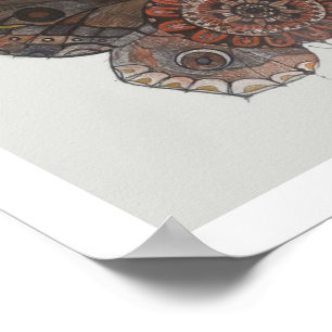 Mandala moth poster door Shelley