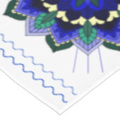 Mandala Motif 02 en bleu foncé Nappe (Angle)