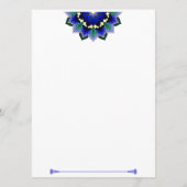 Mandala Motif 02 en bleu foncé Programme (Dos)