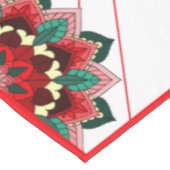 Mandala Motif 02 en nappe rouge (Angle)