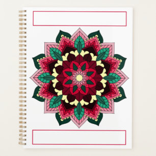 Mandala Motif 02 en rose profond