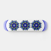 Mandala Motif 02 en skateboard bleu foncé (Horz)