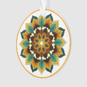 Mandala Motif 2002 en jaune et bronzette (devant)