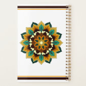 Mandala Motif 2002 en jaune et bronzette (Dos)