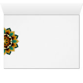 Mandala Motif 2002 en jaune et bronzette (Intérieur Horizontal (Bas))