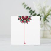 Mandala Motif 2002 en menu plat rose foncé (Debout devant)