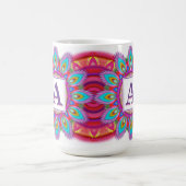 Mandala motif de la grande tasse de café initiale (Centre)