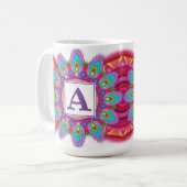 Mandala motif de la grande tasse de café initiale (Devant gauche)