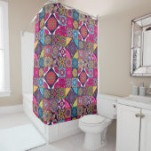 Mandala Motif rideau de douche (En situation)