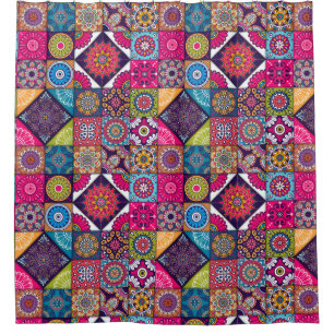 Mandala Motif rideau de douche
