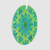 Mandala motif, turquoise, bleu, vert citron (devant)