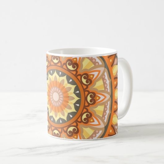 Mandala Mug d'automne (Devant droit)