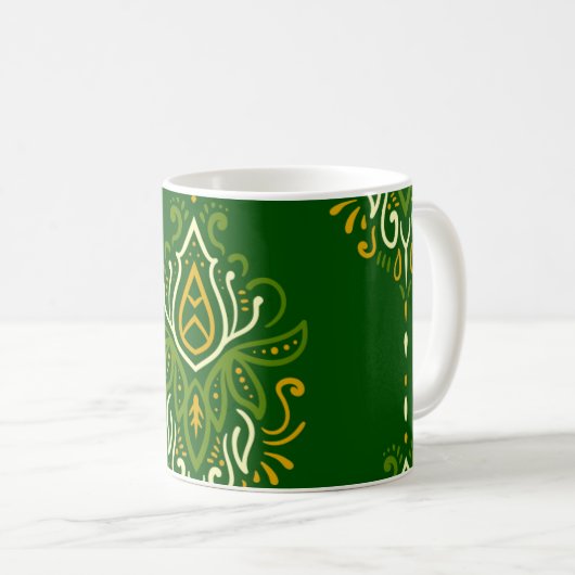 Mandala Mug - Embrassez le calme avec chaque gorgé (Devant droit)