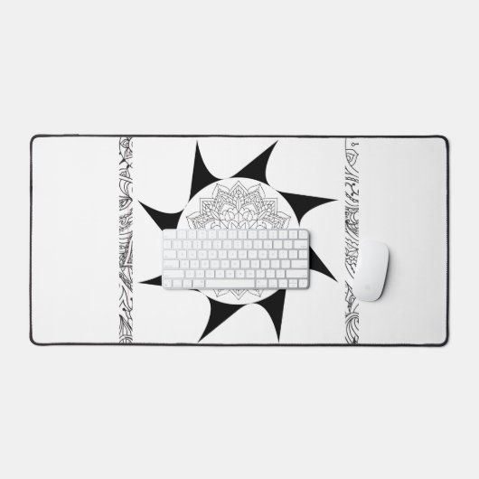 Mandala noir et blanc (Clavier et souris)