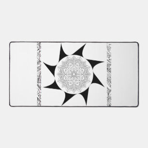 Mandala noir et blanc