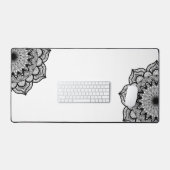 Mandala noir sur fond blanc (Clavier et souris)