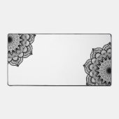 Mandala noir sur fond blanc (Recto)