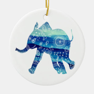 Mandala Olifant Batic Art Circle Ornament