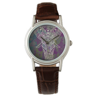 Mandala Olifant Bohemian Horloge