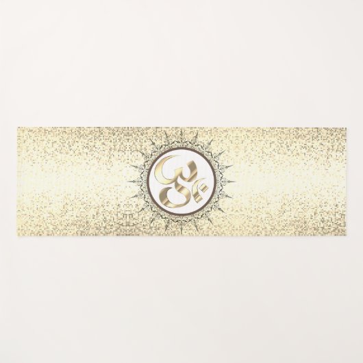 Mandala OM Gespikkeld Yogamat (Voorkant (horizontaal))