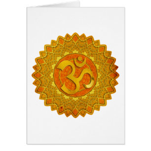 MANDALA OM - orange   faites votre propre arrière 