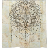 Mandala on Marble  Douchegordijn (Voorkant)