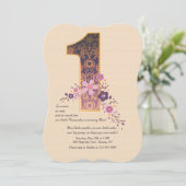 Mandala One Uitnodiging (Staand voorkant)