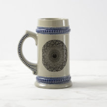 mandala-ontwerp op biermok