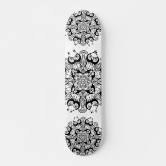 "Mandala" - Ontwerp van het zwarte en witte skateb Skateboard