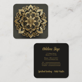 Mandala-ontwerp Vierkante Visitekaartje