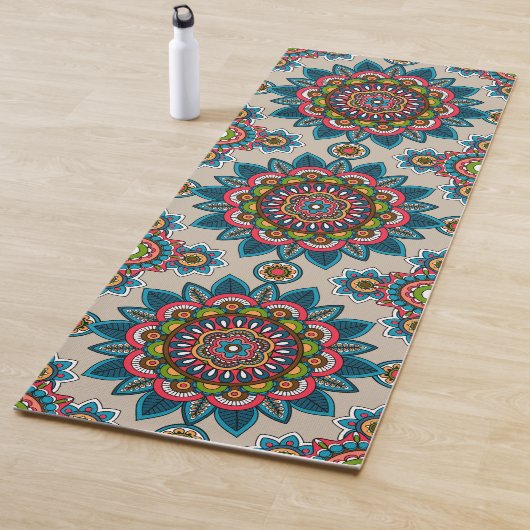 Mandala-ontwerp Yogamat (In situ)