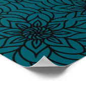 Mandala ontwerpprint, waardeposter papier (Matte) Poster (Hoek)